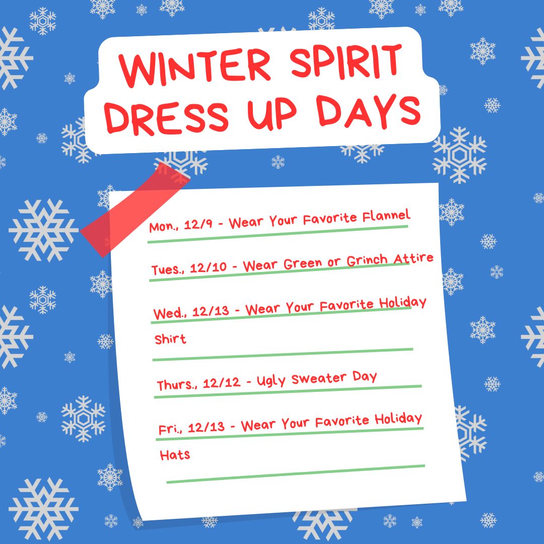 Winter spirit dress up days