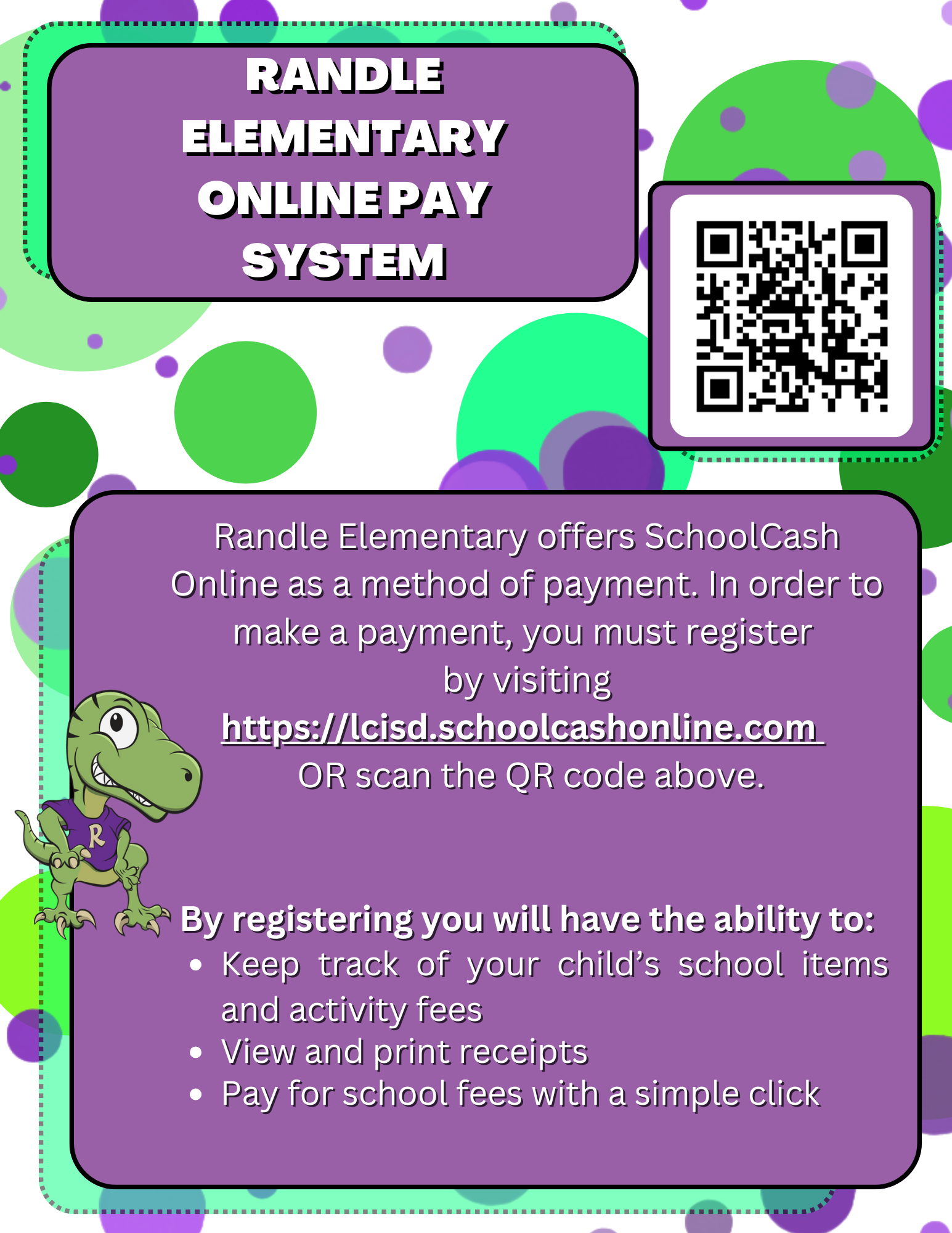 Randle Elementary Online Pay system