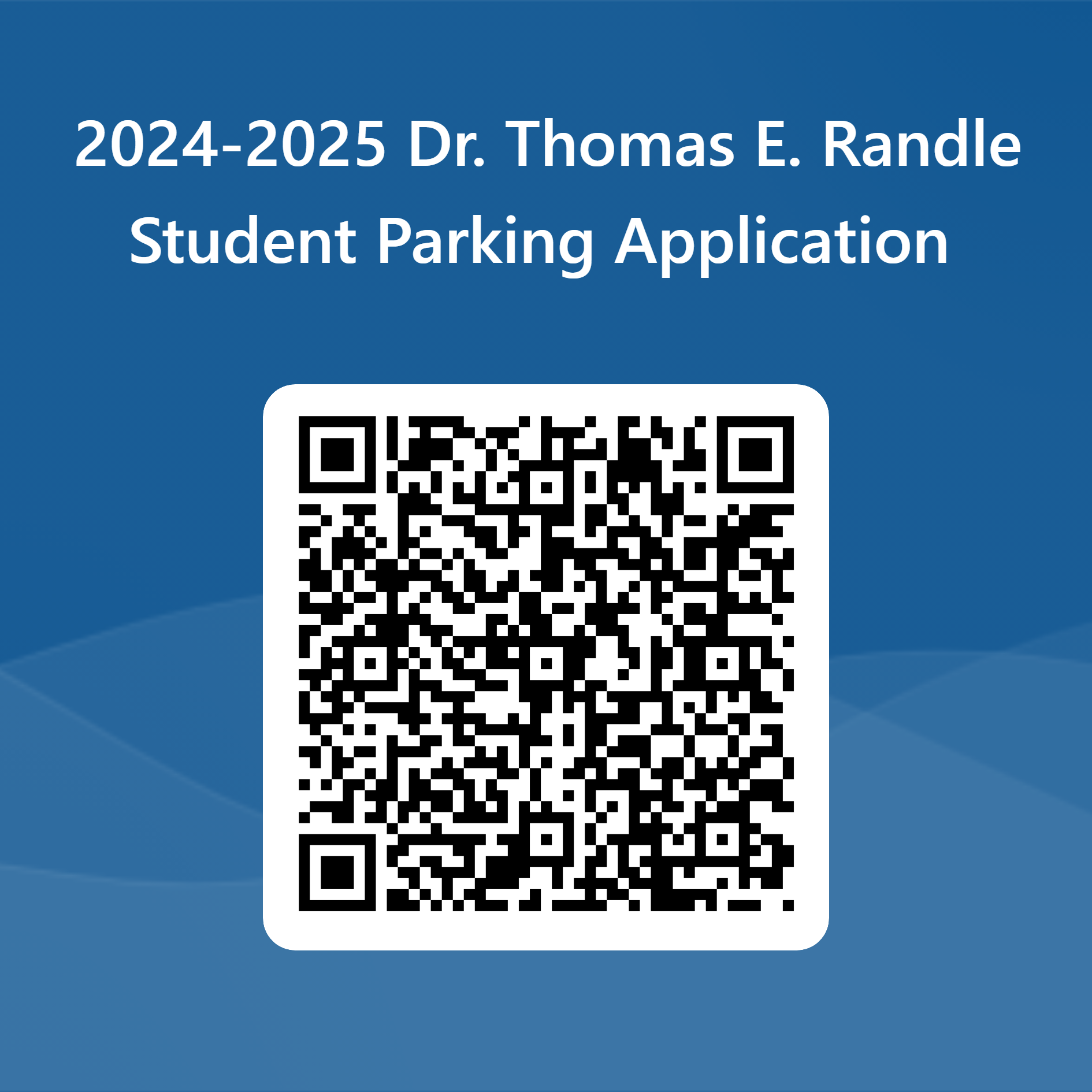 Student Parking QR Code 24-25